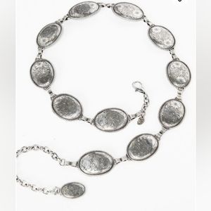 💥SILVER NICOLE CONCHO BELT WESTERN TONY LAMA  WOMEN'S SIZE SMALL NEW WITH TAGS